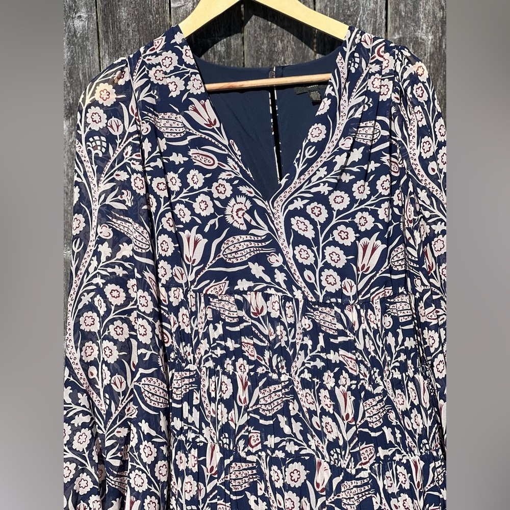 TED Baker Tarissa floral-print tiered crepe mini dress - Picture 4 of 14